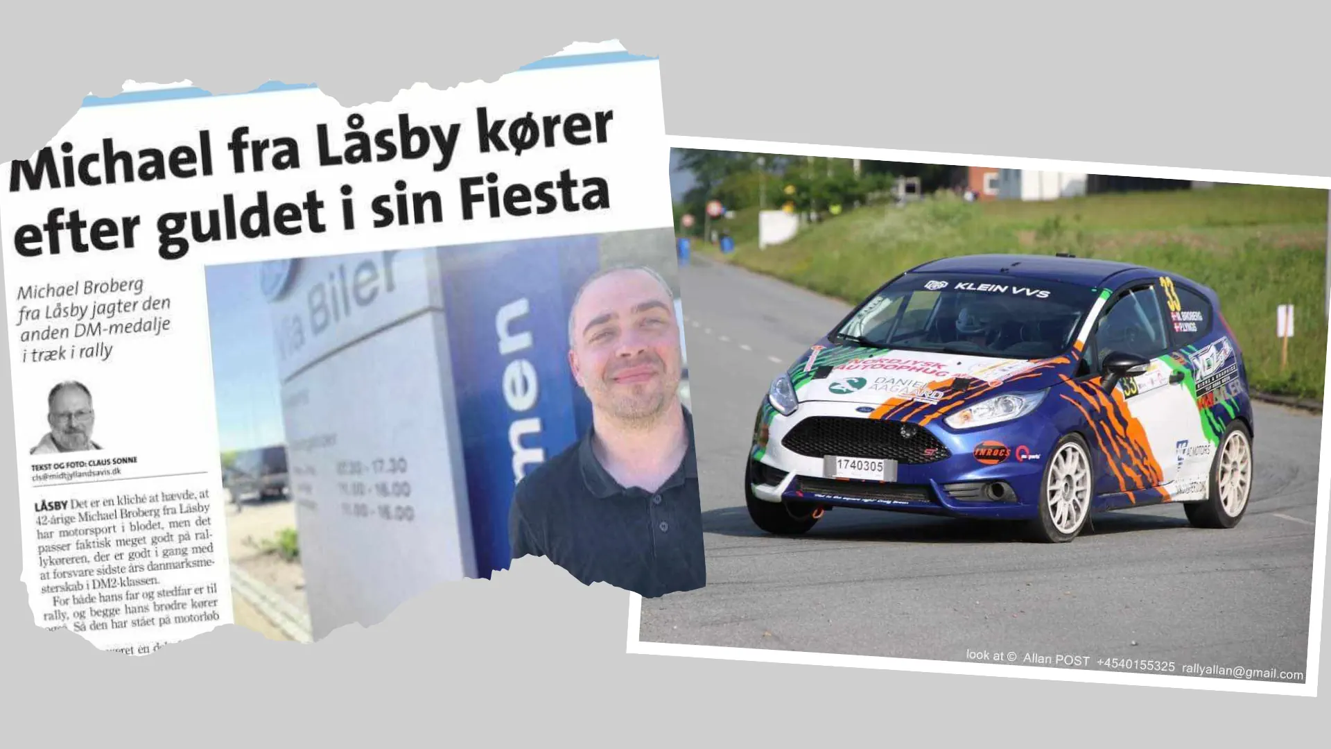 KLEIN VVS er sponsor for rallykører