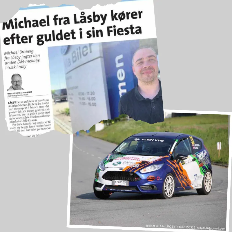 KLEIN VVS er sponsor for rallykører